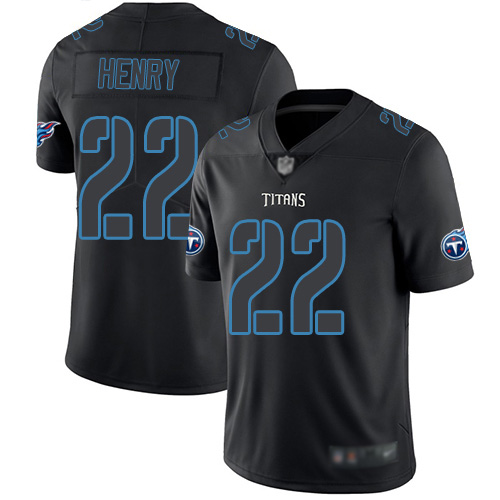 Tennessee Titans Limited Black Men Derrick Henry Jersey NFL Football #22 Rush Impact->nfl t-shirts->Sports Accessory